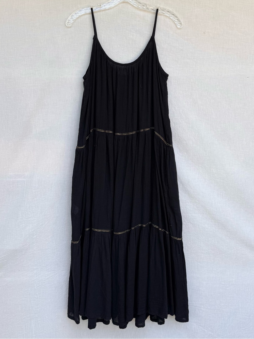 HONORINE Lightweight Cotton Gauzy Tiered Dress Sz Small Excellent Condition - Picture 2 of 5